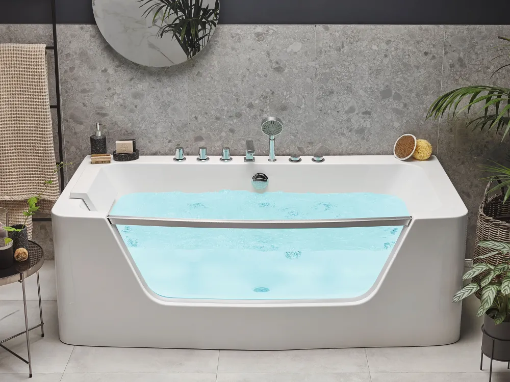 Flash Sale Beliani Poreamme Valkoinen 170 X 85 Cm Barranca