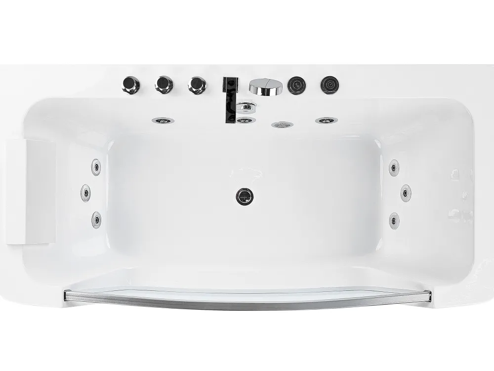 Flash Sale Beliani Poreamme Valkoinen 170 X 85 Cm Barranca