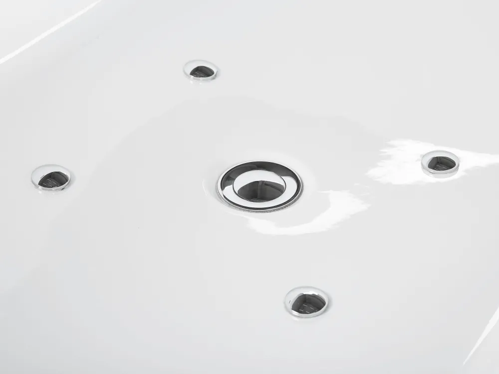 Kylpy- & Poreammeet<Beliani Poreamme Vapaasti Seisova Led-Valot Musta 170 X 80 Cm Nevis