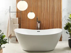 Cheap Beliani Poreamme Vapaasti Seisova Led-Valot Valkoinen 180 X 85 Cm Antigua