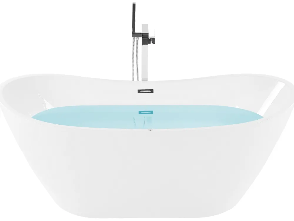 Cheap Beliani Poreamme Vapaasti Seisova Led-Valot Valkoinen 180 X 85 Cm Antigua