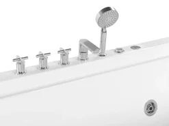 Kylpy- & Poreammeet<Beliani Poreamme Vapaasti Seisova Valkoinen 180 X 110 Cm Saona