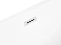 Kylpy- & Poreammeet<Beliani Poreamme Vapaasti Seisova Led-Valot Musta 170 X 80 Cm Nevis Iii