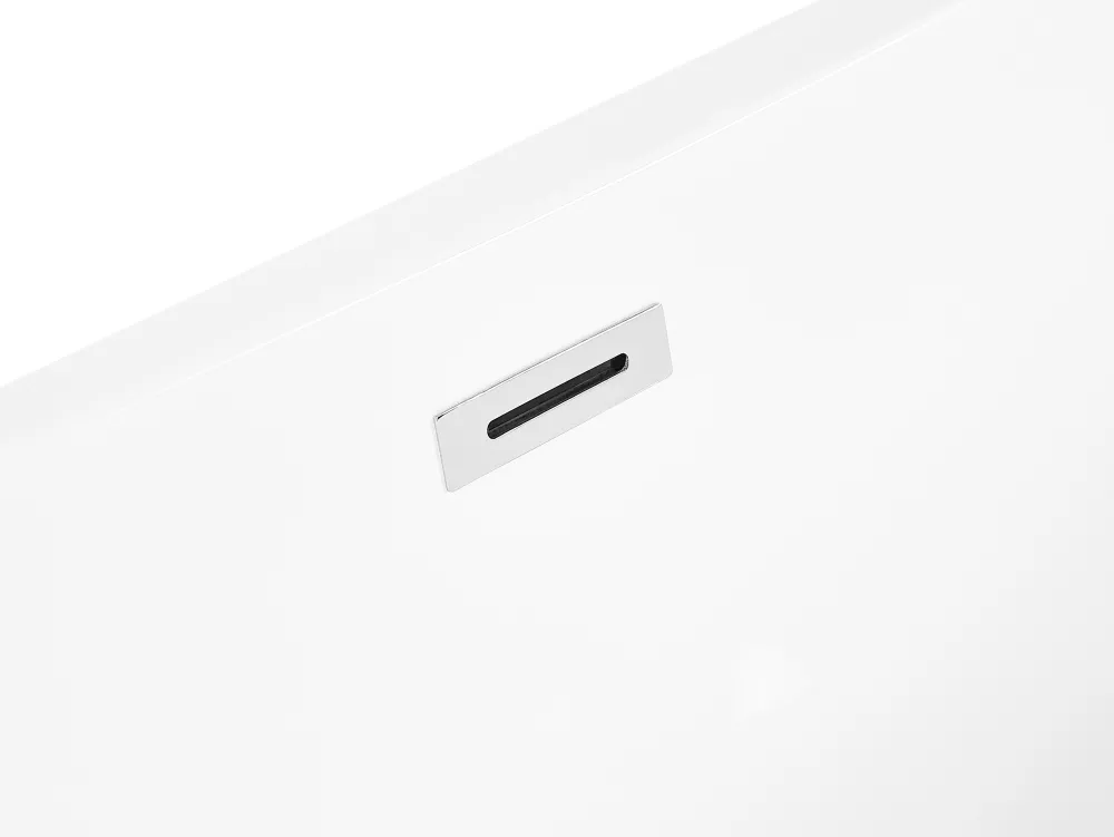 Kylpy- & Poreammeet<Beliani Poreamme Vapaasti Seisova Led-Valot Musta 170 X 80 Cm Nevis Iii