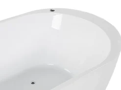 Kylpy- & Poreammeet<Beliani Poreamme Vapaasti Seisova Led-Valot Valkoinen 170 X 80 Cm Nevis