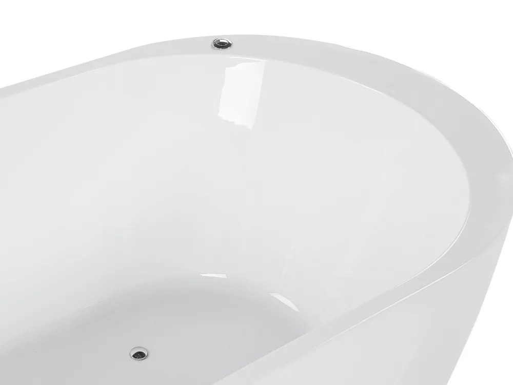 Kylpy- & Poreammeet<Beliani Poreamme Vapaasti Seisova Led-Valot Valkoinen 170 X 80 Cm Nevis