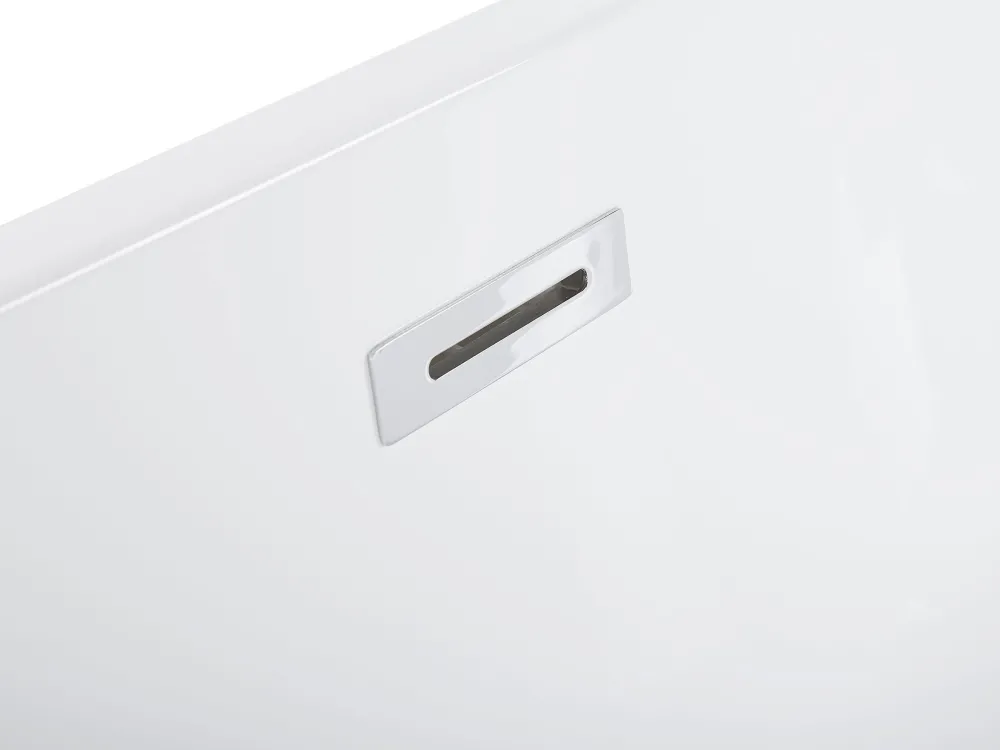 Kylpy- & Poreammeet<Beliani Poreamme Vapaasti Seisova Led-Valot Valkoinen 170 X 80 Cm Nevis