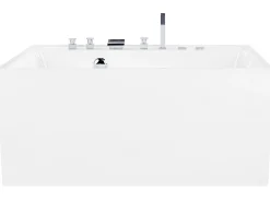 Kylpy- & Poreammeet<Beliani Poreamme Vapaasti Seisova Valkoinen 130 X 130 Cm Tahua