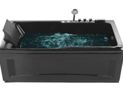 New Beliani Poreamme Vasenk. Led-Valot Musta 169 X 81 Cm Artemisa