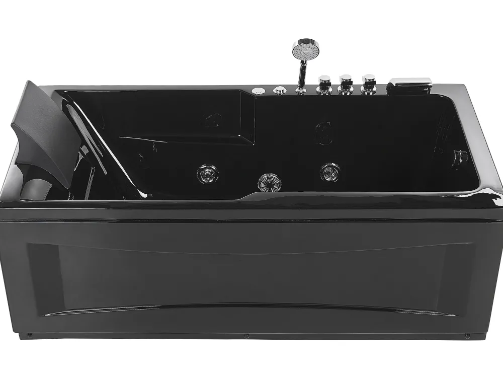 New Beliani Poreamme Vasenk. Led-Valot Musta 169 X 81 Cm Artemisa