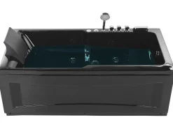 New Beliani Poreamme Vasenk. Led-Valot Musta 169 X 81 Cm Artemisa