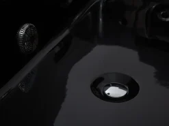 Kylpy- & Poreammeet<Beliani Poreamme Vasenk. Led-Valot Musta 183 X 90 Cm Varadero