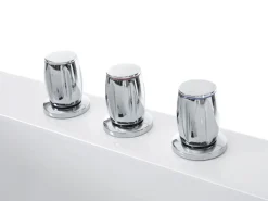 Kylpy- & Poreammeet<Beliani Poreamme Vasenk. Led-Valot Valkoinen 183 X 90 Cm Varadero