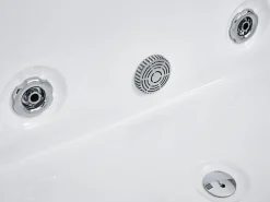 Kylpy- & Poreammeet<Beliani Poreamme Vasenk. Led-Valot Valkoinen 183 X 90 Cm Varadero