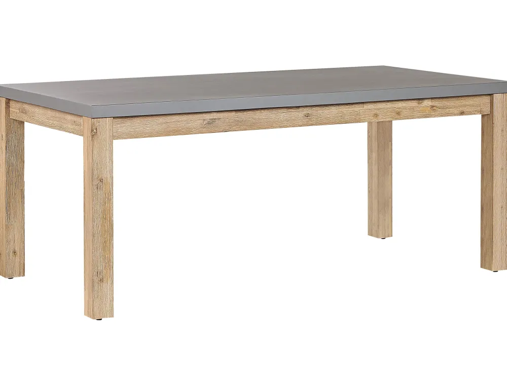 Ulkokalusteet<Beliani Poytaryhma 6-Istuttava - Poyta Ja 6 Jakkaraa Harmaa Ostuni