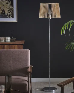 New Beliani Poytavalaisin Bambu Vaalea Puu Bomu