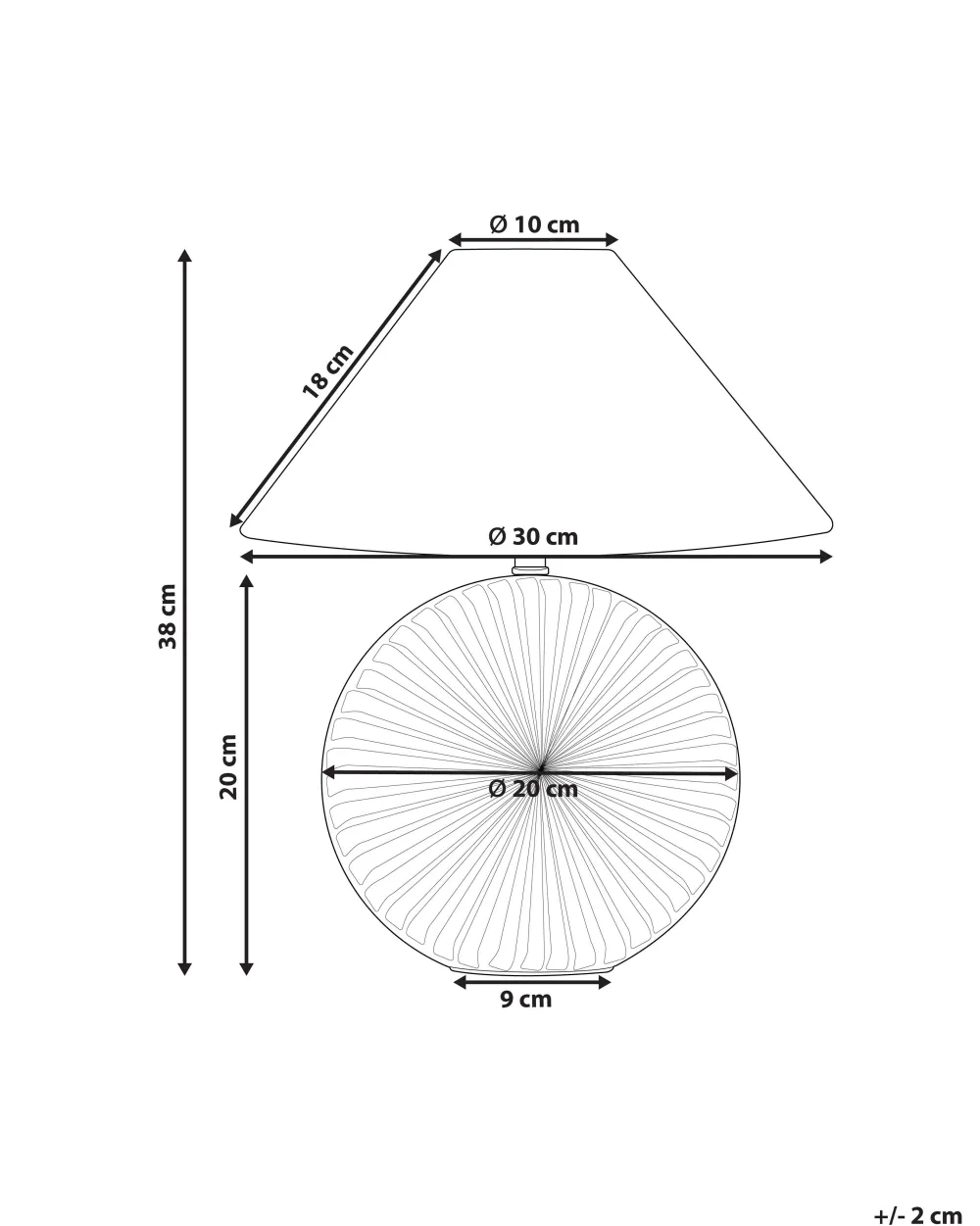 Valaisimet<Beliani Poytavalaisin Keraaminen Kartio Harmaa Yuna
