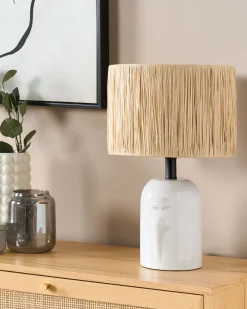 Valaisimet<Beliani Poytavalaisin Keraaminen Valkoinen Jubones