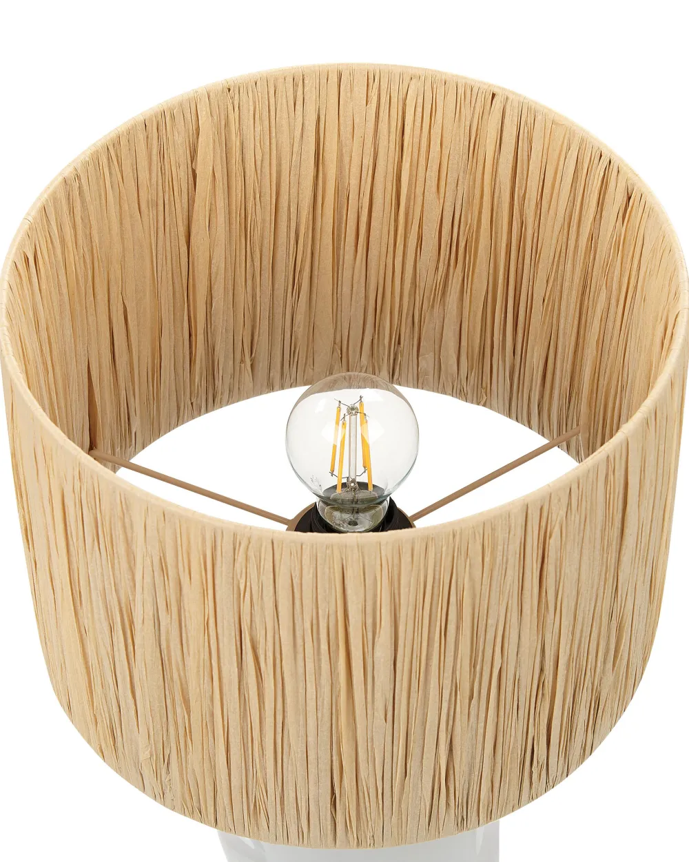 Valaisimet<Beliani Poytavalaisin Keraaminen Valkoinen Jubones