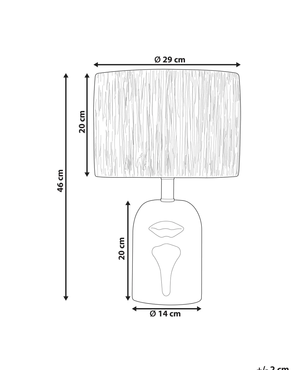 Valaisimet<Beliani Poytavalaisin Keraaminen Valkoinen Jubones