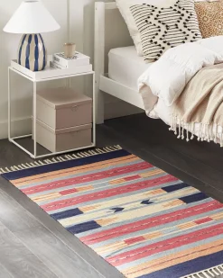 Valaisimet<Beliani Poytavalaisin Keraaminen Vaalea Beige/Sininen Luchetti