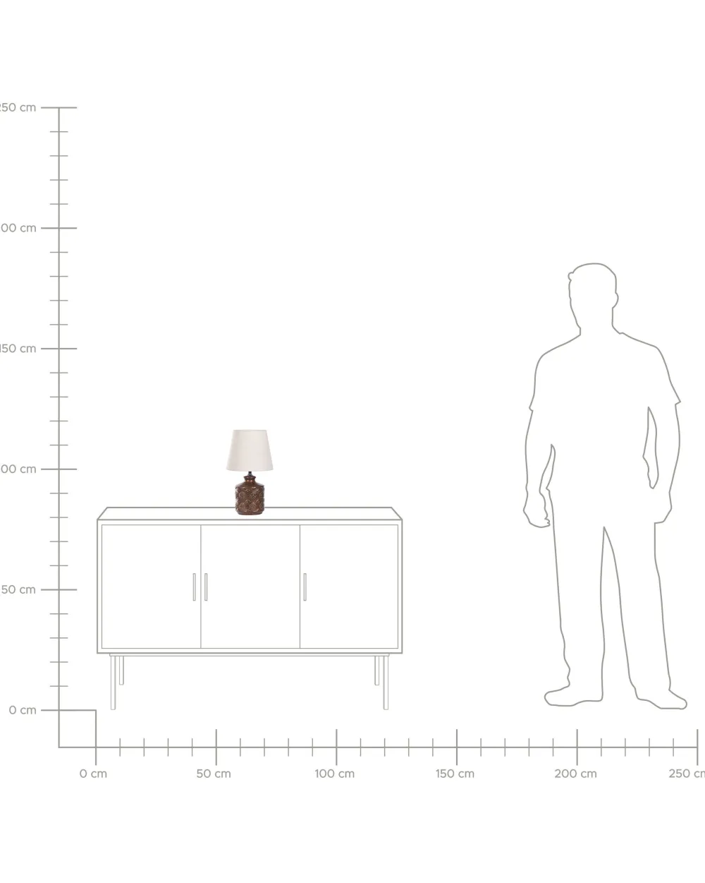 Valaisimet<Beliani Poytavalaisin Keraaminen Kupari Rosanna