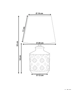 Valaisimet<Beliani Poytavalaisin Keraaminen Kupari Rosanna