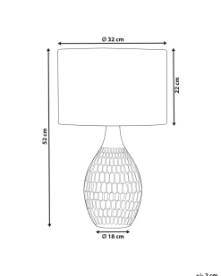 New Beliani Poytavalaisin Keraaminen Keltainen Haddas