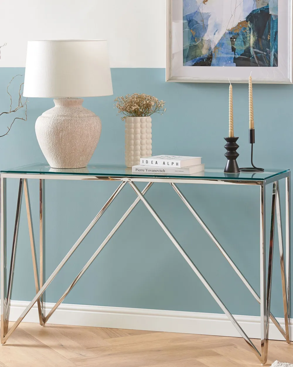 Valaisimet<Beliani Poytavalaisin Keraaminen Kermanvalkoinen Caine