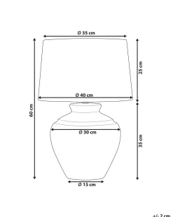 Valaisimet<Beliani Poytavalaisin Keraaminen Kermanvalkoinen Caine