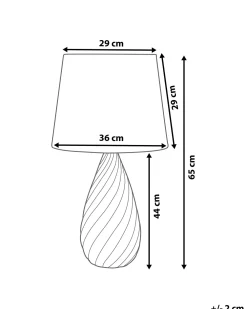 Valaisimet<Beliani Poytavalaisin Keraaminen Hopea/Valkoinen Visela