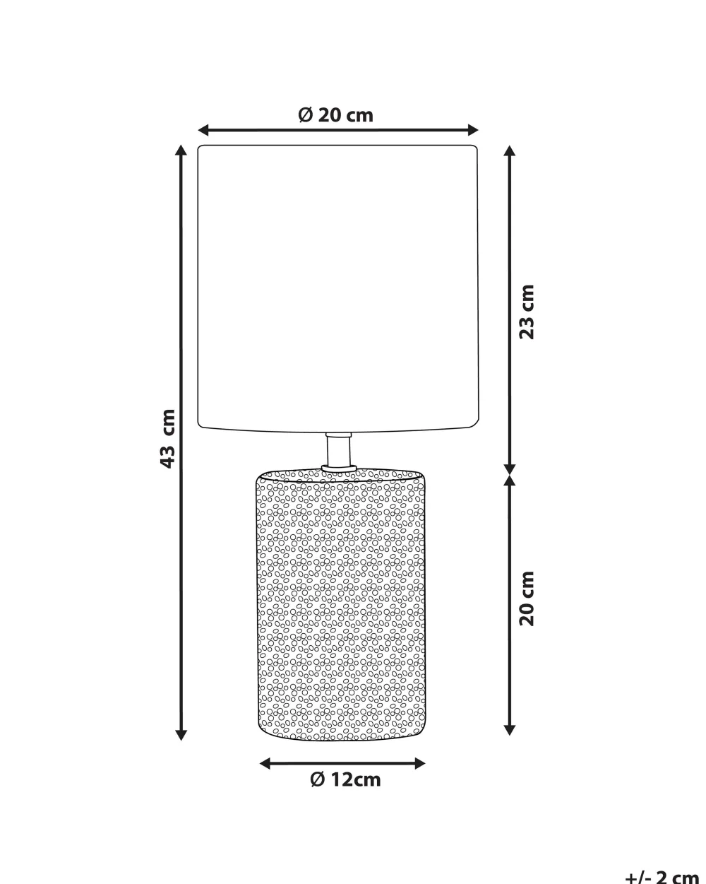 Valaisimet<Beliani Poytavalaisin Keraaminen Harmaa Ider