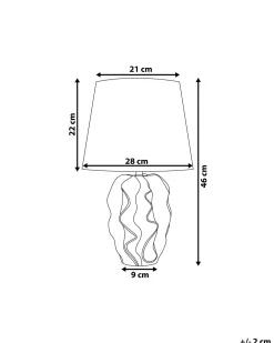 Sale Beliani Poytavalaisin Keraaminen Valkoinen/Kulta Allika