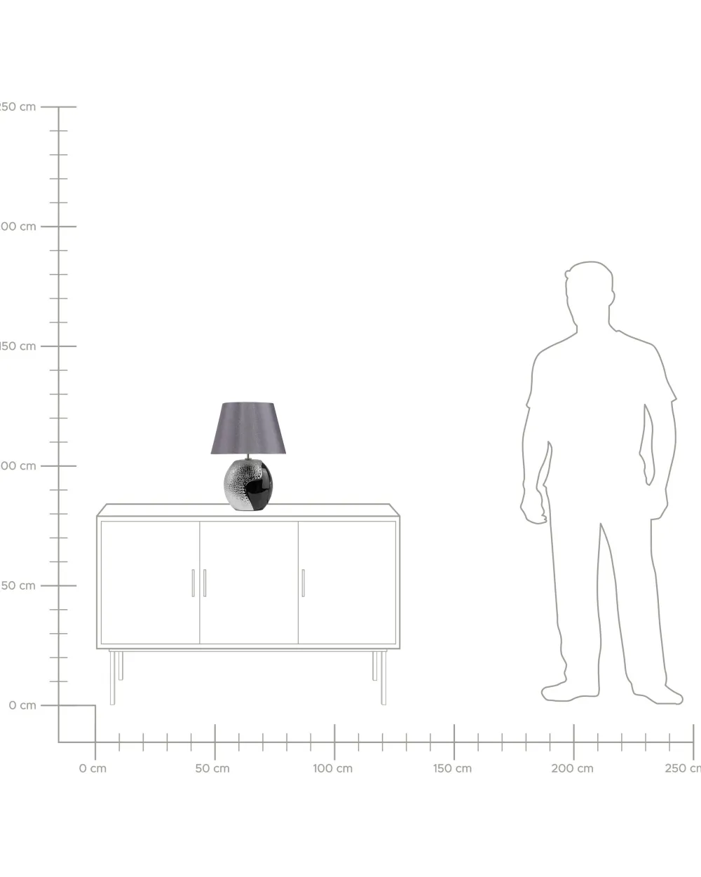 Valaisimet<Beliani Poytavalaisin Keraaminen Hopea/Musta Argun