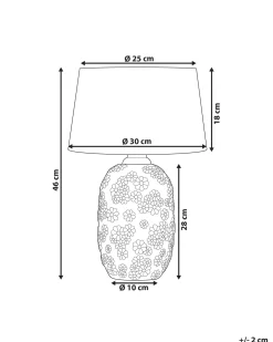 Outlet Beliani Poytavalaisin Keraaminen Harmaa/Beige Ferrey