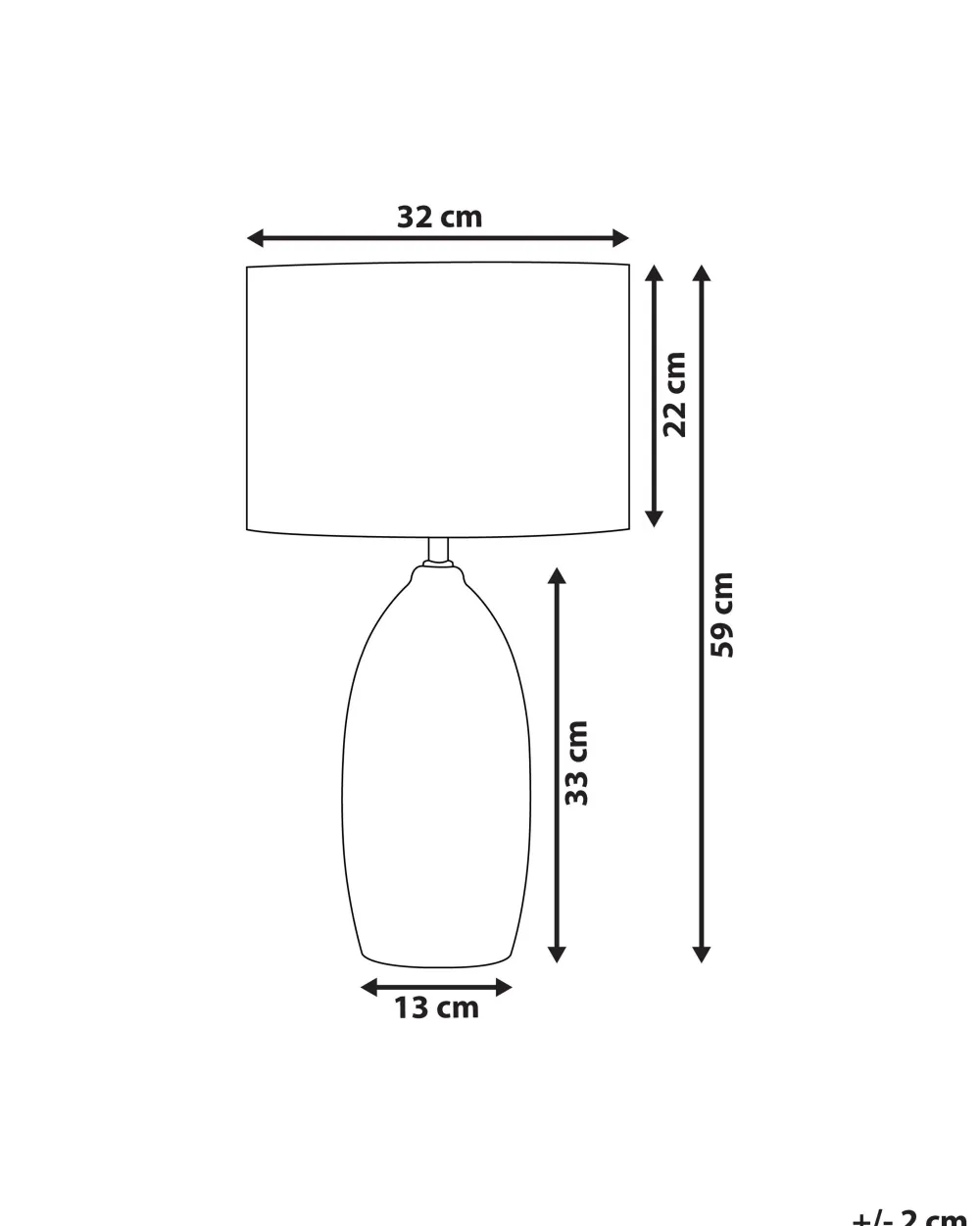 Valaisimet<Beliani Poytavalaisin Keraaminen Vihrea Ohio