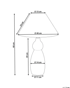 Best Beliani Poytavalaisin Keraaminen Valkoinen/Tummansininen Matina