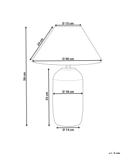 Valaisimet<Beliani Poytavalaisin Keraaminen Tummansininen Telire