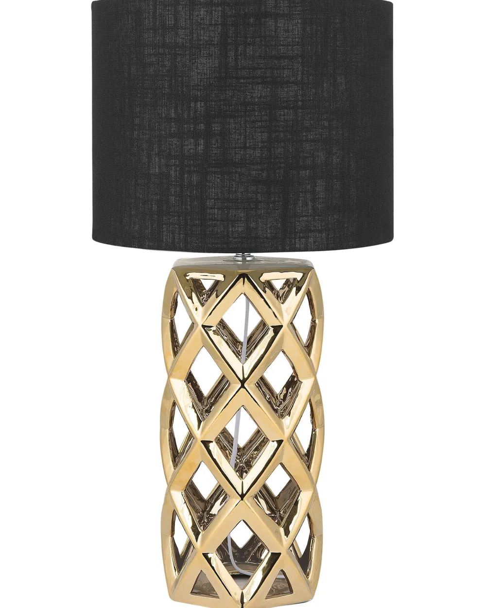 Flash Sale Beliani Poytavalaisin Keraaminen Musta/Kulta Selja