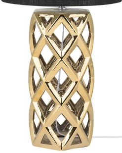 Flash Sale Beliani Poytavalaisin Keraaminen Musta/Kulta Selja