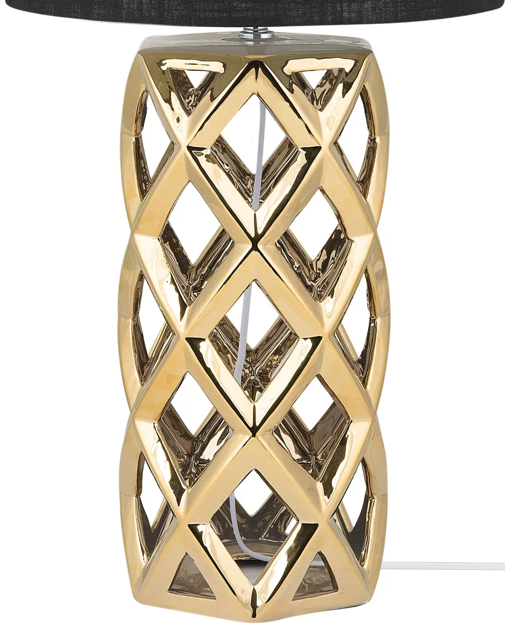 Flash Sale Beliani Poytavalaisin Keraaminen Musta/Kulta Selja