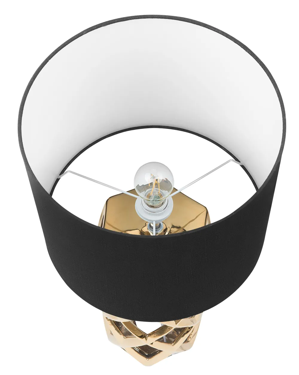 Flash Sale Beliani Poytavalaisin Keraaminen Musta/Kulta Selja