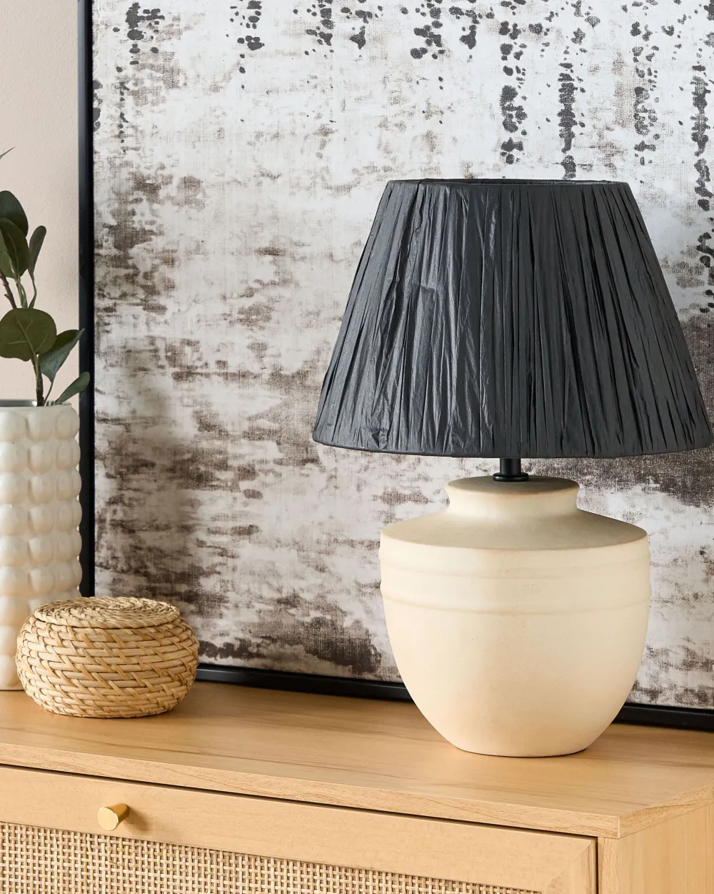 Cheap Beliani Poytavalaisin Keraaminen Beige/Musta Tigre