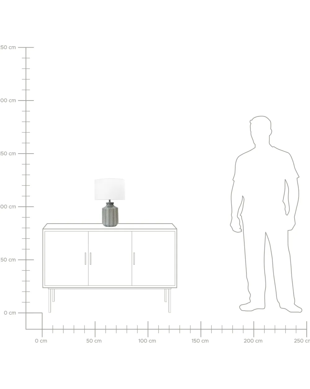 Shop Beliani Poytavalaisin Keraaminen Harmaa Esperance