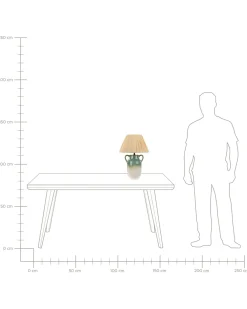 Valaisimet<Beliani Poytavalaisin Keraaminen Vihrea/Valkoinen Limones