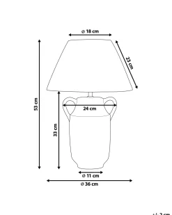 Valaisimet<Beliani Poytavalaisin Keraaminen Vihrea/Valkoinen Limones