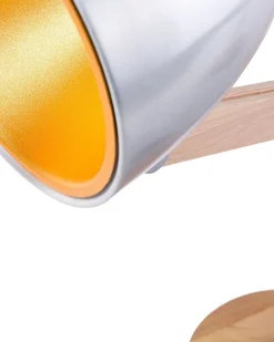 Shop Beliani Poytavalaisin Kumipuu Hopea/Vaalea Puu Veleka