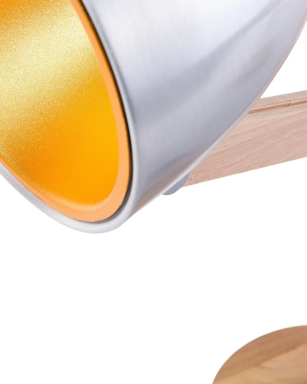 Shop Beliani Poytavalaisin Kumipuu Hopea/Vaalea Puu Veleka