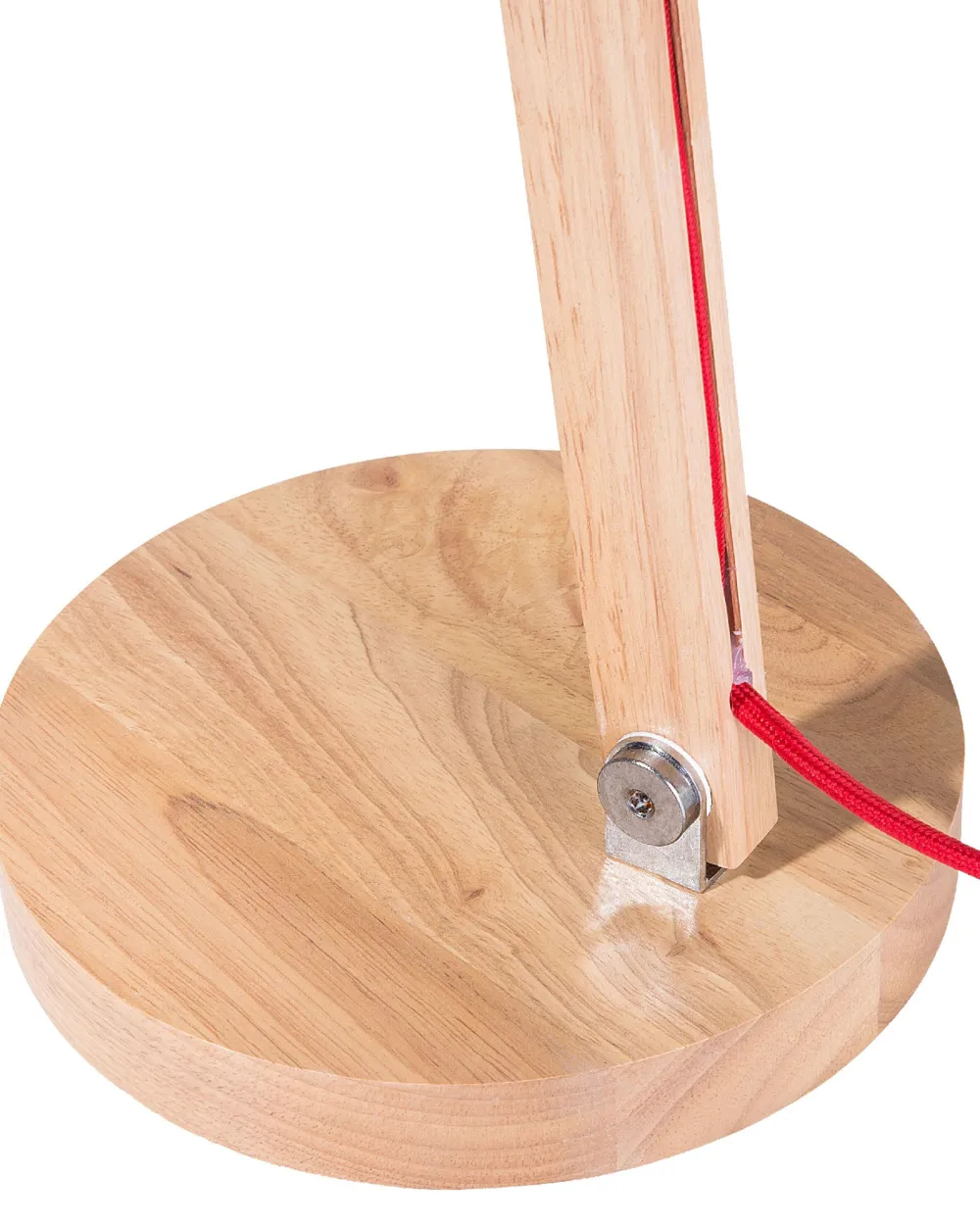 Shop Beliani Poytavalaisin Kumipuu Hopea/Vaalea Puu Veleka