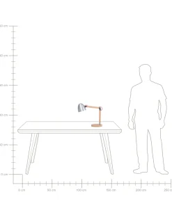 Shop Beliani Poytavalaisin Kumipuu Hopea/Vaalea Puu Veleka